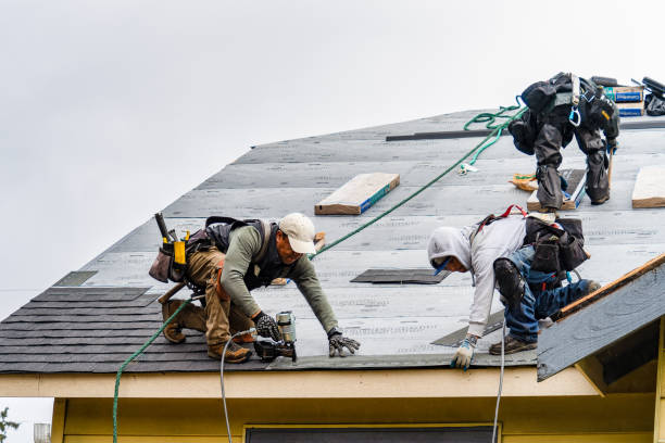 Professional Roof Repair technician working in Bridgton, ME